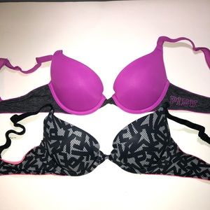 Push up tshirt bras from pink